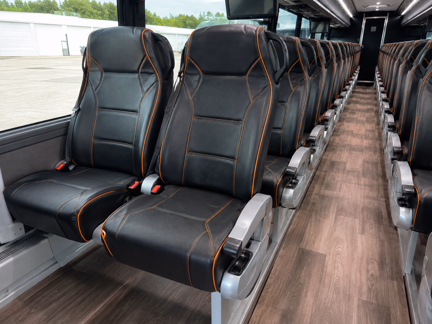 federal way charter bus interior