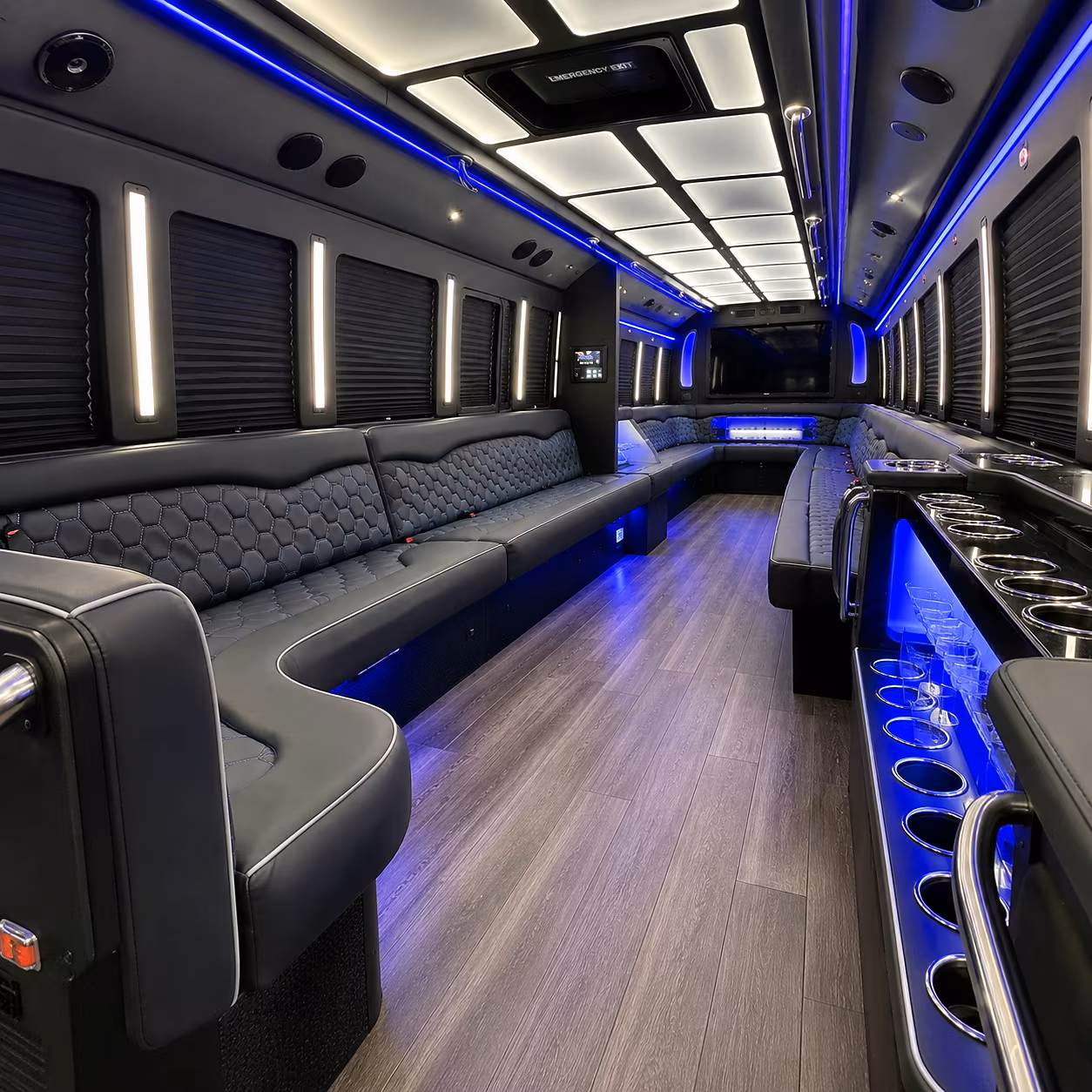 federal way party bus rentals inside